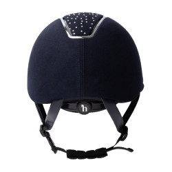 Paardrijcap Solara II Horze Marine / wit Blauw