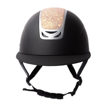 Casque d'équitation ornement en cristal Horze Arix II Noir / pêche Casque d'équitation ornement en cristal Horze Arix II Noir / pêche