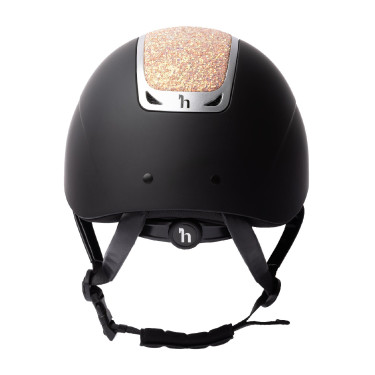 Casque d'équitation ornement en cristal Horze Arix II Noir / pêche Casque d'équitation ornement en cristal Horze Arix II Noir / pêche
