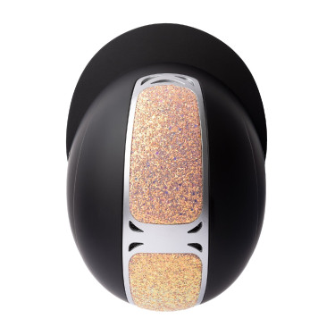 Casque d'équitation ornement en cristal Horze Arix II Noir / pêche Casque d'équitation ornement en cristal Horze Arix II Noir / pêche