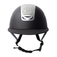 Casque d'équitation ornement en cristal Horze Arix II Noir / noir