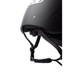 Casque d'équitation ornement en cristal Horze Arix II Noir / argent