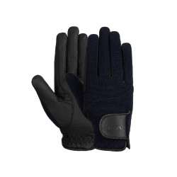 Gants d'équitation femme Horze Mayla Winter Marine foncé Bleu