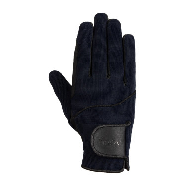 Gants d'équitation femme Horze Mayla Winter Marine foncé Bleu
