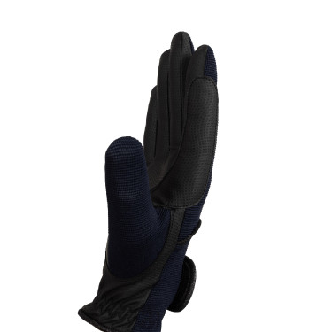 Dames rijhandschoenen Horze Mayla Winter Donker marineblauw