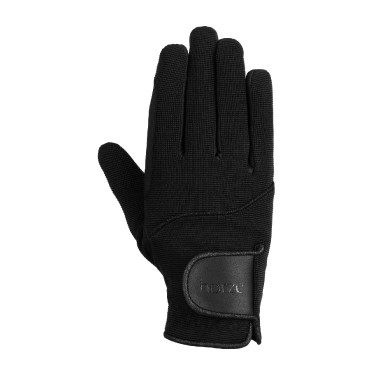 Gants d'équitation femme Horze Mayla Winter Noir