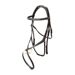 Bride Monterrey muserolle mexicaine Horze Cognac Marron