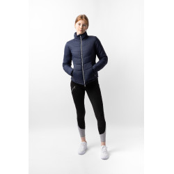 Veste d'équitation matelassée Horze Astrid femme Bleu polaire Bleu marine