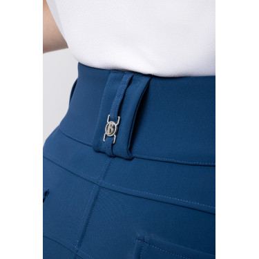 Damesrijbroek B Vertigo thermisch fullgrip Enya Marine titaan Marineblauw