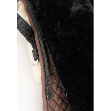 Tapis de monte en peau de mouton Horze Noir
