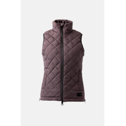 Doudoune sans manches Horze femme Jeune Cavalier Naia Fondant au beurre brun Marron