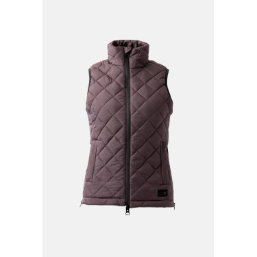 Doudoune sans manches Horze femme Jeune Cavalier Naia Fondant au beurre brun Marron