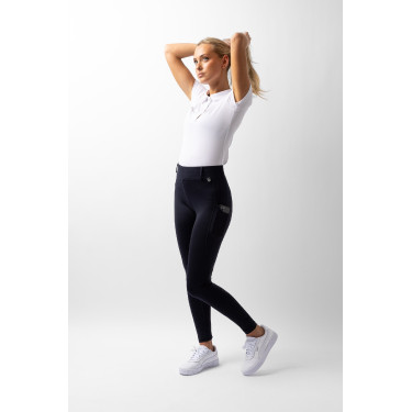 Legging fond intégral Grip Horze Dea femme Marine foncé Bleu Legging fond intégral Grip Horze Dea femme Marine foncé Bleu
