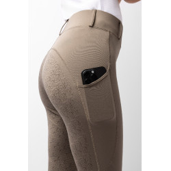 Paardrijlegging met full grip Horze Dea, dames Morieljebruin