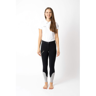 Pantalon d'équitation Horze Felicia fond intégral grip Marine foncé Bleu