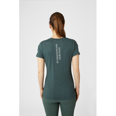T-shirt de maternité fonctionnel Horze Lily Coriandre verte