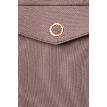 Veste-chemise Alyssa femme Horze Marron gris fer