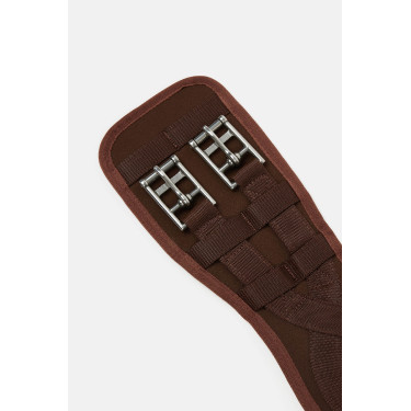 Sangle de dressage préformée néoprène Samara avec élastique Horze Marron demitasse