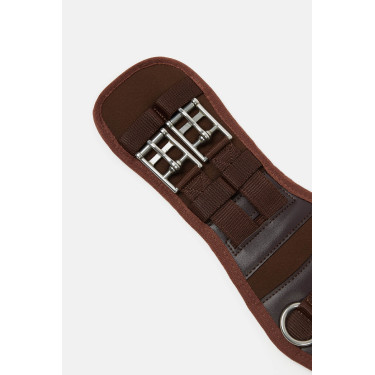 Sangle de dressage néoprène Varna sans élastique Horze Marron demitasse