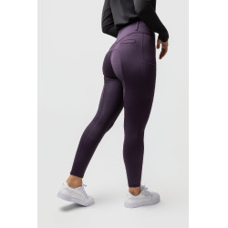 Thermobroek met volledige zit Mira dames Horze Zwarte nachtschade Violet