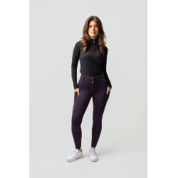 Pantalon Thermique Fond intégral Mira femme Horze Morelle noir Violet