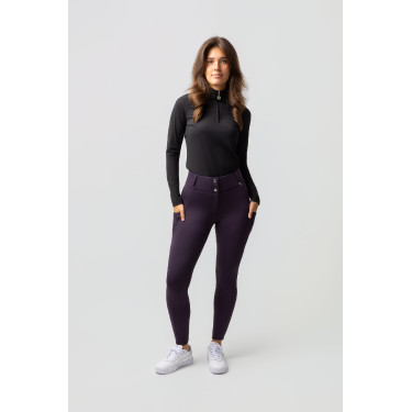 Pantalon Thermique Fond intégral Mira femme Horze Morelle noir Violet