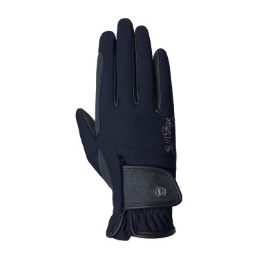 Gants d'équitation d'hiver pour femmes Sinja B Vertigo Marine foncé Bleu