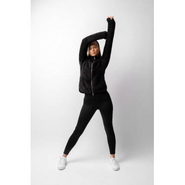 Veste polaire nounours Merida Horze femme Noir