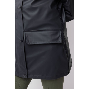 Veste imperméable Horze Clara enfant Marine foncé Bleu