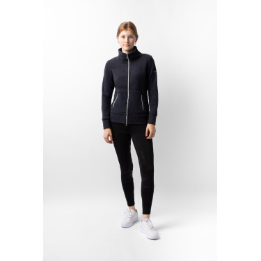 Veste d'équitation polaire Horze Ellie femme Marine foncé Bleu