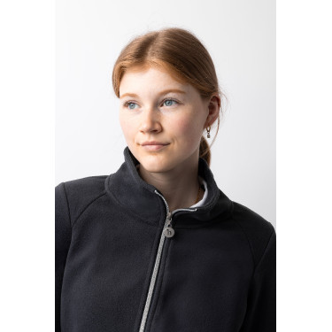 Veste d'équitation polaire Horze Ellie femme Marine foncé Bleu
