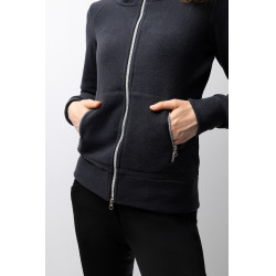 Veste d'équitation polaire Horze Ellie femme Marine foncé Bleu