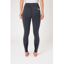 Paardrijbroek met volledige zit Meghan B Vertigo hoge taille dames Donker marineblauw