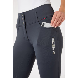 Paardrijbroek met volledige zit Meghan B Vertigo hoge taille dames Donker marineblauw