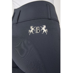 Paardrijbroek met volledige zit Meghan B Vertigo hoge taille dames Donker marineblauw