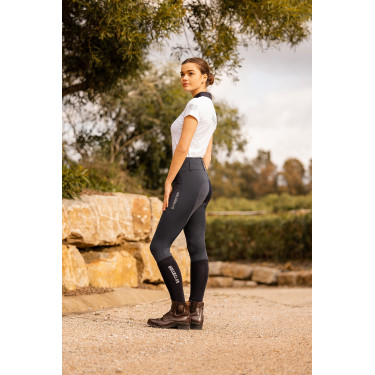 Pantalon d'équitation fond intégral Meghan B Vertigo taille haute femme Bleu marine foncé Pantalon d'équitation fond intégral Meghan B Vertigo taille haute femme Bleu marine foncé