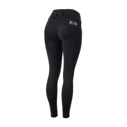 Pantalon d'équitation fond intégral Meghan B Vertigo taille haute femme Noir