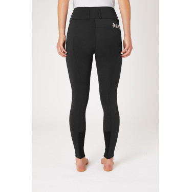Pantalon d'équitation fond intégral Meghan B Vertigo taille haute femme Noir