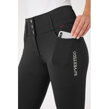 Pantalon d'équitation fond intégral Meghan B Vertigo taille haute femme Noir