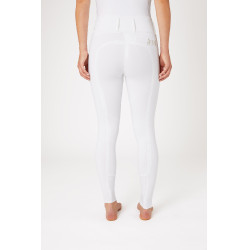 Paardrijbroek met volledige zit Meghan B Vertigo hoge taille dames Wit