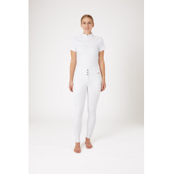 Paardrijbroek met volledige zit Meghan B Vertigo hoge taille dames Wit