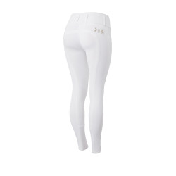 Paardrijbroek met volledige zit Meghan B Vertigo hoge taille dames Wit