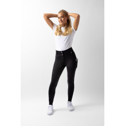 Pantalon fond intégral grip toutes saisons Horze Mira Noir