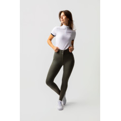Pantalon fond intégral grip toutes saisons Horze Mira Vert scarabée