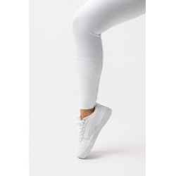 Broek met volledige grip voor alle seizoenen Horze Mira Wit / turquoiseblauw