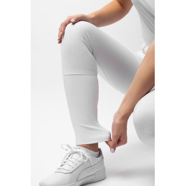 Broek met volledige grip voor alle seizoenen Horze Mira Wit / turquoiseblauw
