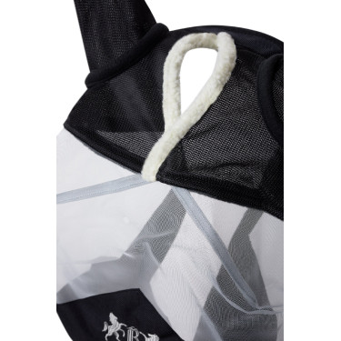 Anti-vliegmasker B Vertigo Delux met imitatiebont Donker marineblauw