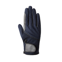 Zomerrijhandschoenen Horze Leni dames Donker marineblauw Zomerrijhandschoenen Horze Leni dames Donker marineblauw