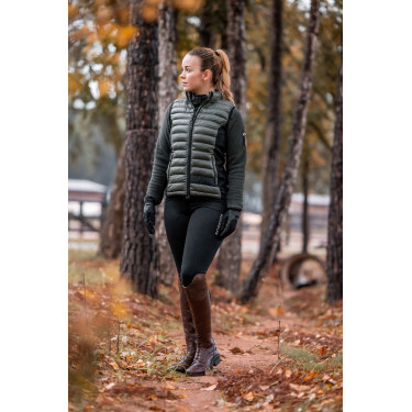 Ultra-lichte mouwloze paardrijbodywarmer B Vertigo Sia dames Lievergroen Ultra-lichte mouwloze paardrijbodywarmer B Vertigo Sia dames Lievergroen