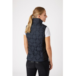 Mouwloos paardrijdvest Horze Shelly dames Donker marineblauw
